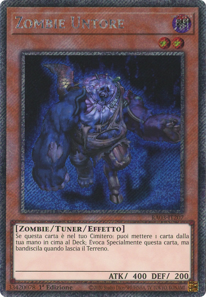 RA03-IT207 Zombie Untore Platinum Segreta 1a Edizione (IT) -NEAR MINT-