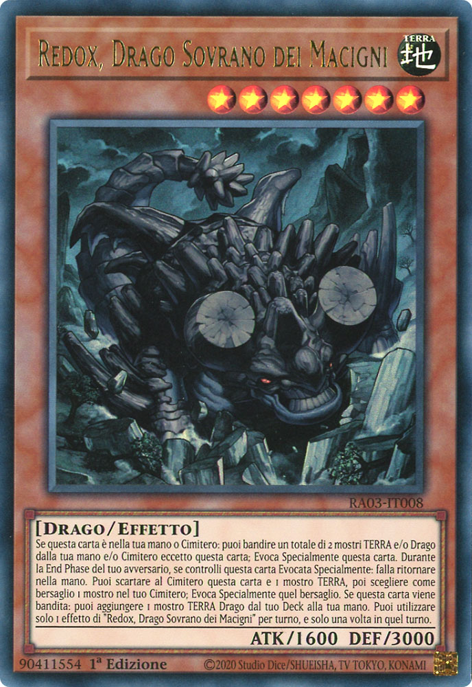 RA03-IT008 Redox, Drago Sovrano dei Macigni Ultra Rara 1a Edizione (IT) -NEAR MINT-