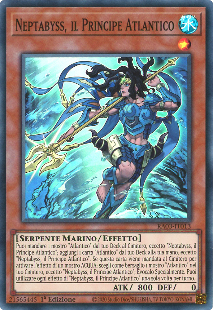 RA03-IT013 Neptabyss, il Principe Atlantico Super Rara 1a Edizione (IT) -NEAR MINT-