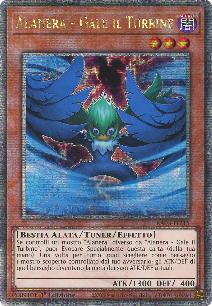 RA03-IT215 Alanera - Gale il Turbine Rara Segreta Quarto di Secolo 1a Edizione (IT) -NEAR MINT-