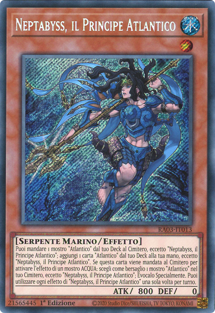 RA03-IT013 Neptabyss, il Principe Atlantico Rara Segreta 1a Edizione (IT) -NEAR MINT-