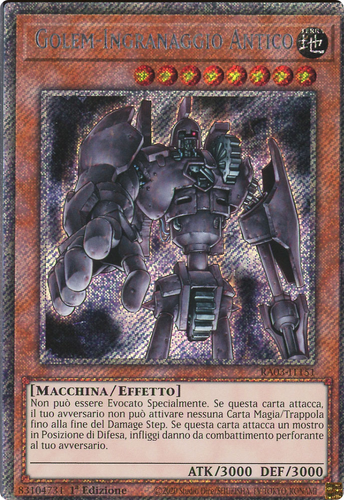 RA03-IT151 Golem-Ingranaggio Antico Platinum Segreta 1a Edizione (IT) -NEAR MINT-
