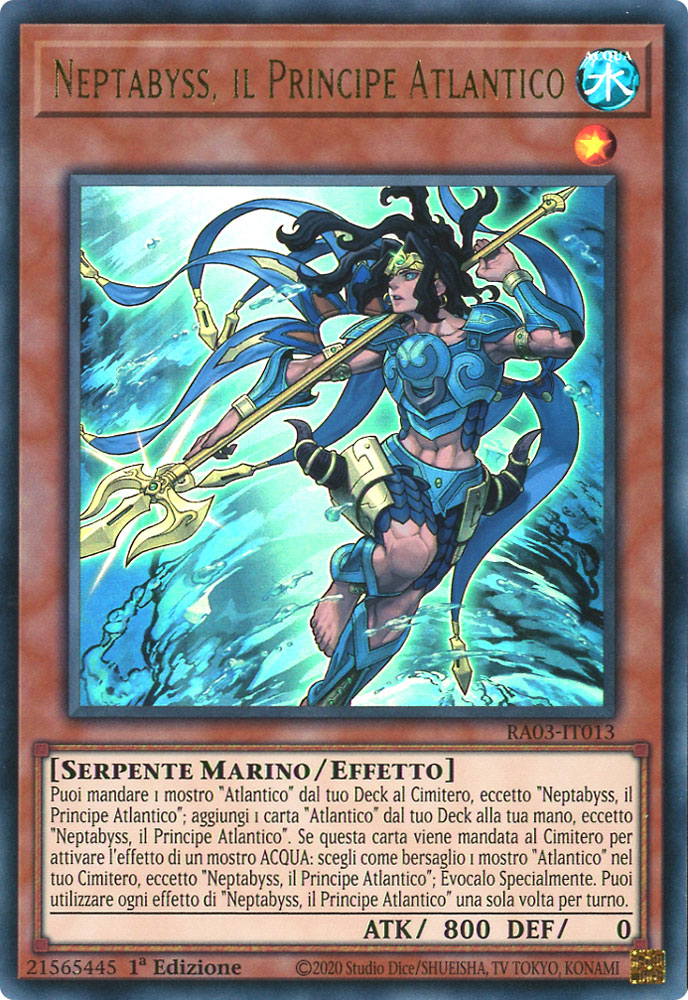 RA03-IT013 Neptabyss, il Principe Atlantico Ultra Rara 1a Edizione (IT) -NEAR MINT-