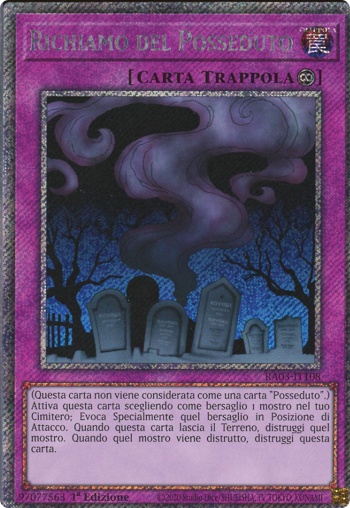 RA03-IT108 Richiamo del Posseduto Platinum Segreta 1a Edizione (IT) -NEAR MINT-