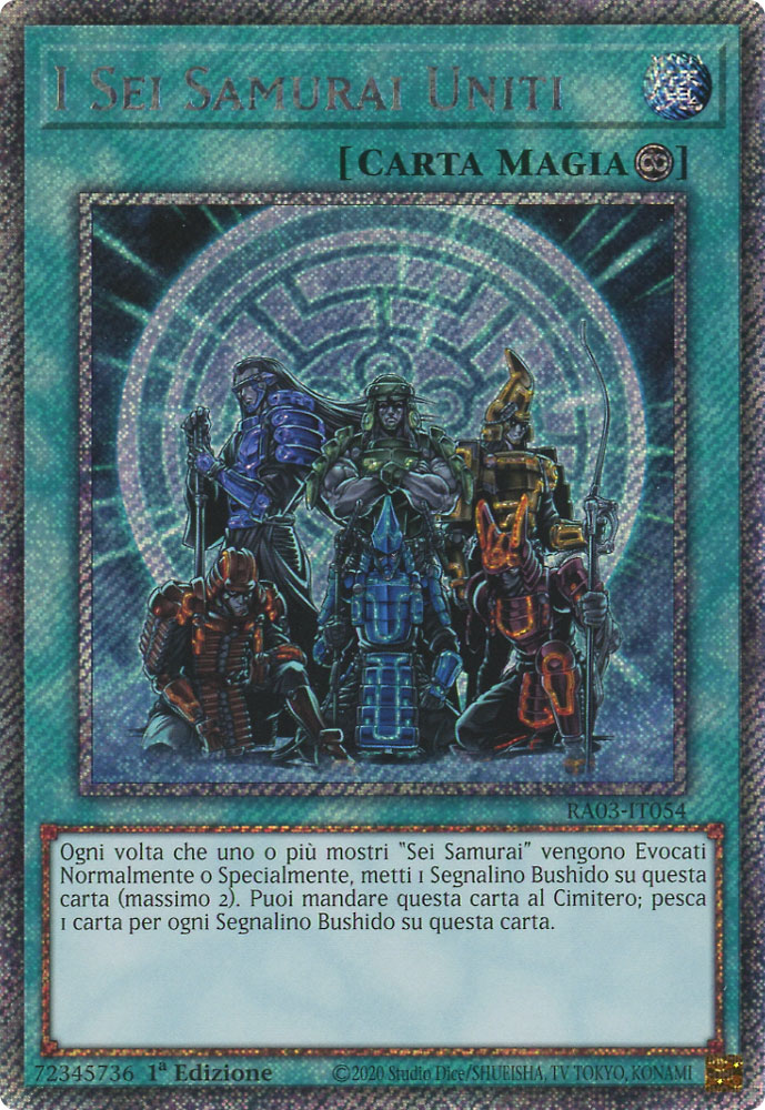 RA03-IT054 I Sei Samurai Uniti Platinum Segreta 1a Edizione (IT) -NEAR MINT-
