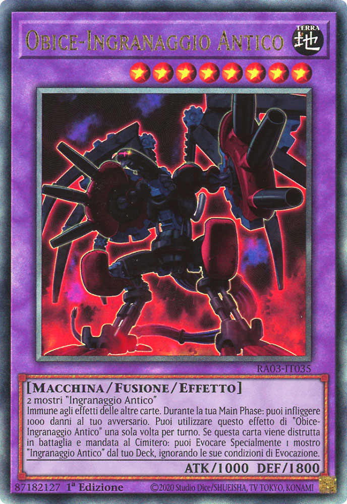 RA03-IT035 Obice-Ingranaggio Antico Rara Ultimate 1a Edizione (IT) -NEAR MINT-