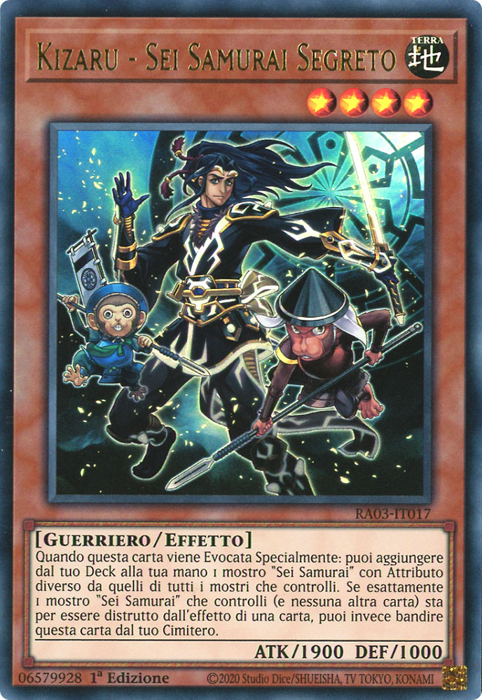 RA03-IT017 Kizaru - Sei Samurai Segreto Ultra Rara 1a Edizione (IT) -NEAR MINT-