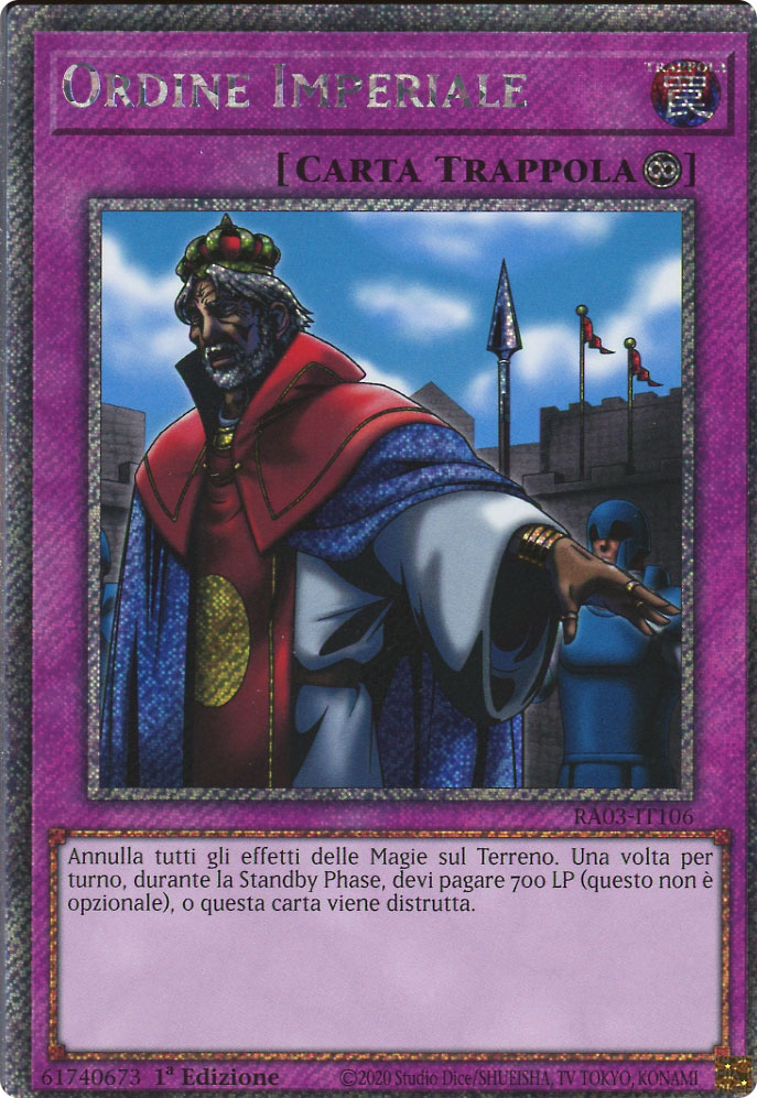 RA03-IT106 Ordine Imperiale Platinum Segreta 1a Edizione (IT) -NEAR MINT-