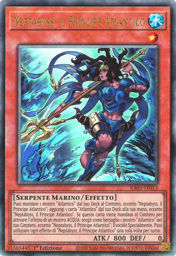 RA03-IT013 Neptabyss, il Principe Atlantico Rara Ultimate 1a Edizione (IT) -NEAR MINT-