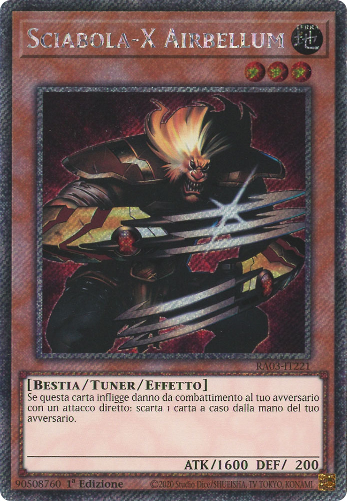 RA03-IT221 Sciabola-X Airbellum Platinum Segreta 1a Edizione (IT) -NEAR MINT-