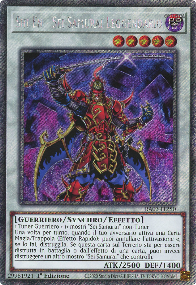 RA03-IT250 Shi En - Sei Samurai Leggendario Platinum Segreta 1a Edizione (IT) -NEAR MINT-