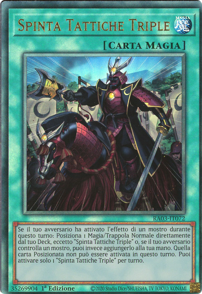 RA03-IT072 Spinta Tattiche Triple Rara Ultimate 1a Edizione (IT) -NEAR MINT-