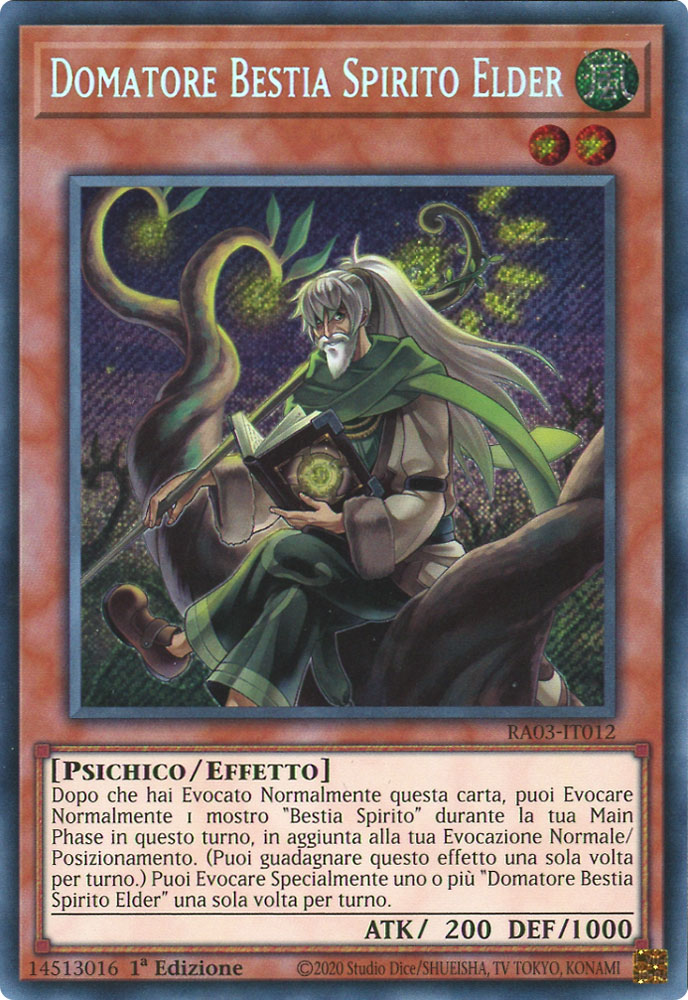 RA03-IT012 Domatore Bestia Spirito Elder Rara Segreta 1a Edizione (IT) -NEAR MINT-