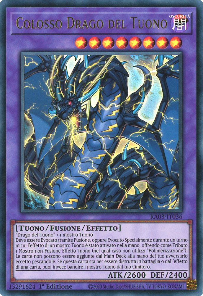 RA03-IT036 Colosso Drago del Tuono Ultra Rara 1a Edizione (IT) -NEAR MINT-