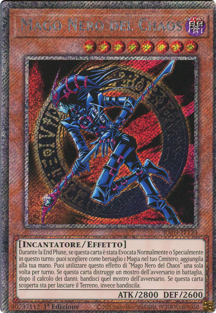 RA03-IT134 Mago Nero del Chaos Platinum Segreta 1a Edizione (IT) -NEAR MINT-
