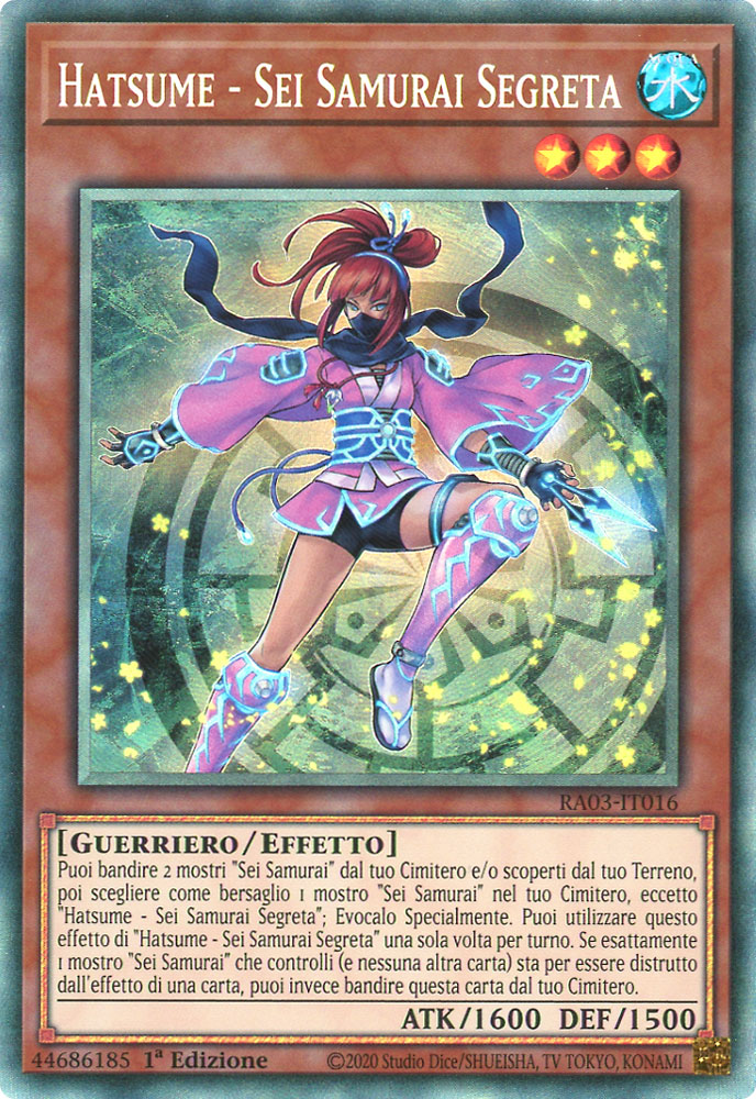 RA03-IT016 Hatsume - Sei Samurai Segreta Rara Collector 1a Edizione (IT) -NEAR MINT-