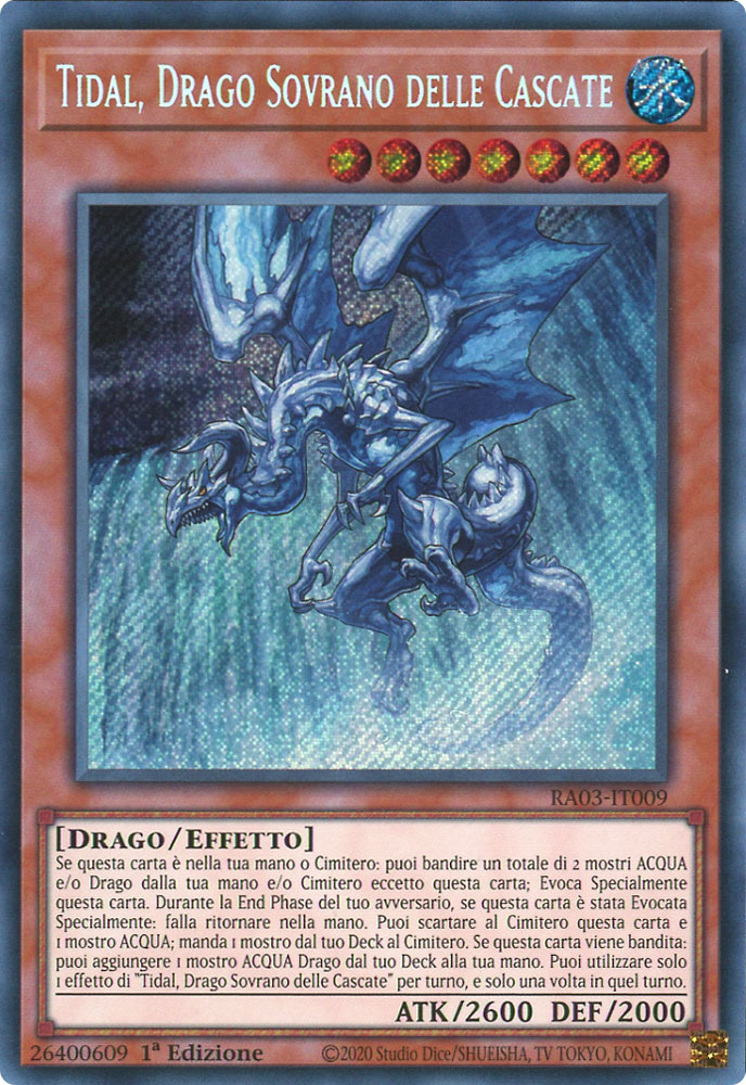 RA03-IT009 Tidal, Drago Sovrano delle Cascate Rara Segreta 1a Edizione (IT) -NEAR MINT-