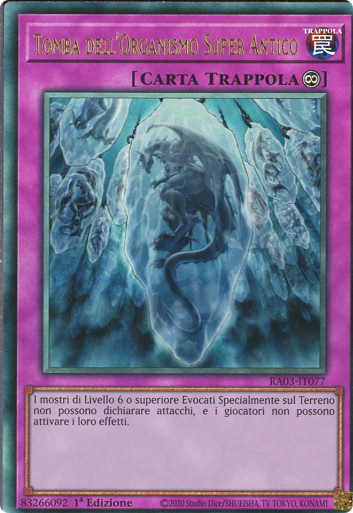RA03-IT077 Tomba dell'Organismo Super Antico Rara Ultimate 1a Edizione (IT) -NEAR MINT-