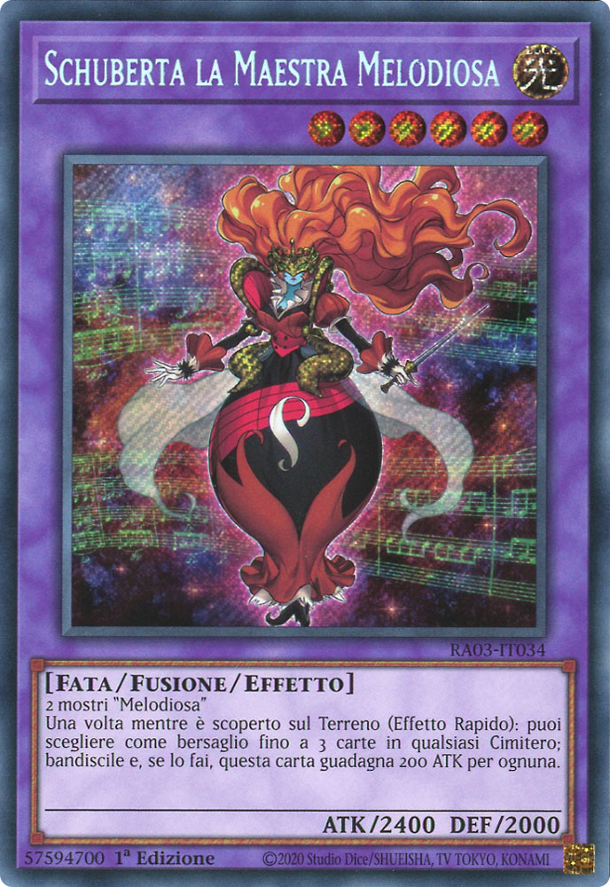 RA03-IT034 Schuberta la Maestra Melodiosa Rara Segreta 1a Edizione (IT) -NEAR MINT-
