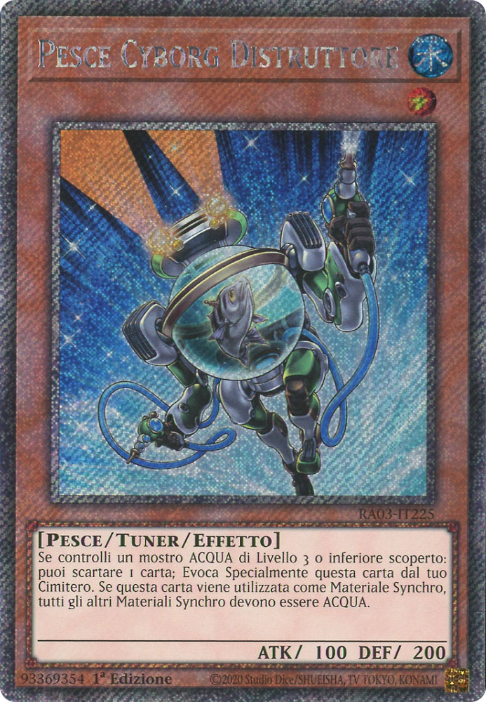 RA03-IT225 Pesce Cyborg Distruttore Platinum Segreta 1a Edizione (IT) -NEAR MINT-