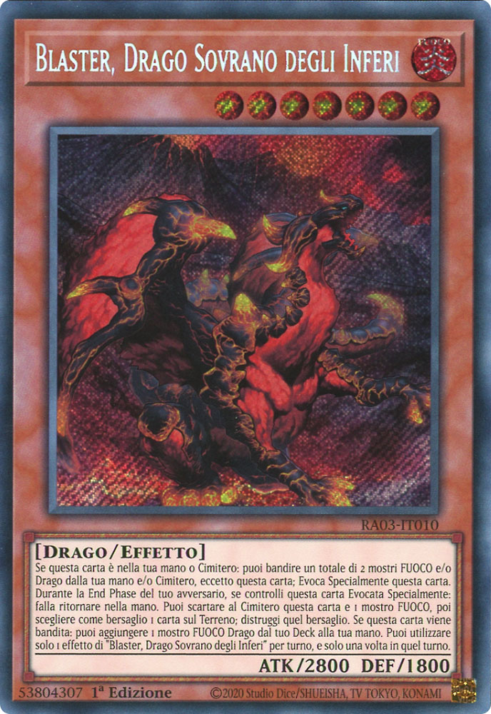 RA03-IT010 Blaster, Drago Sovrano degli Inferi Rara Segreta 1a Edizione (IT) -NEAR MINT-