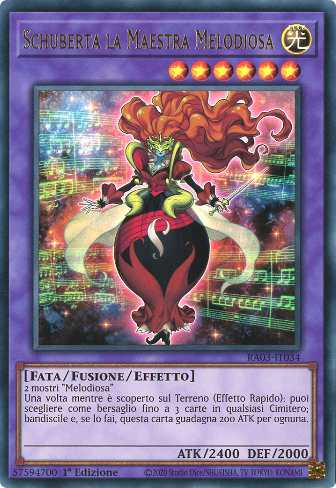 RA03-IT034 Schuberta la Maestra Melodiosa Ultra Rara 1a Edizione (IT) -NEAR MINT-