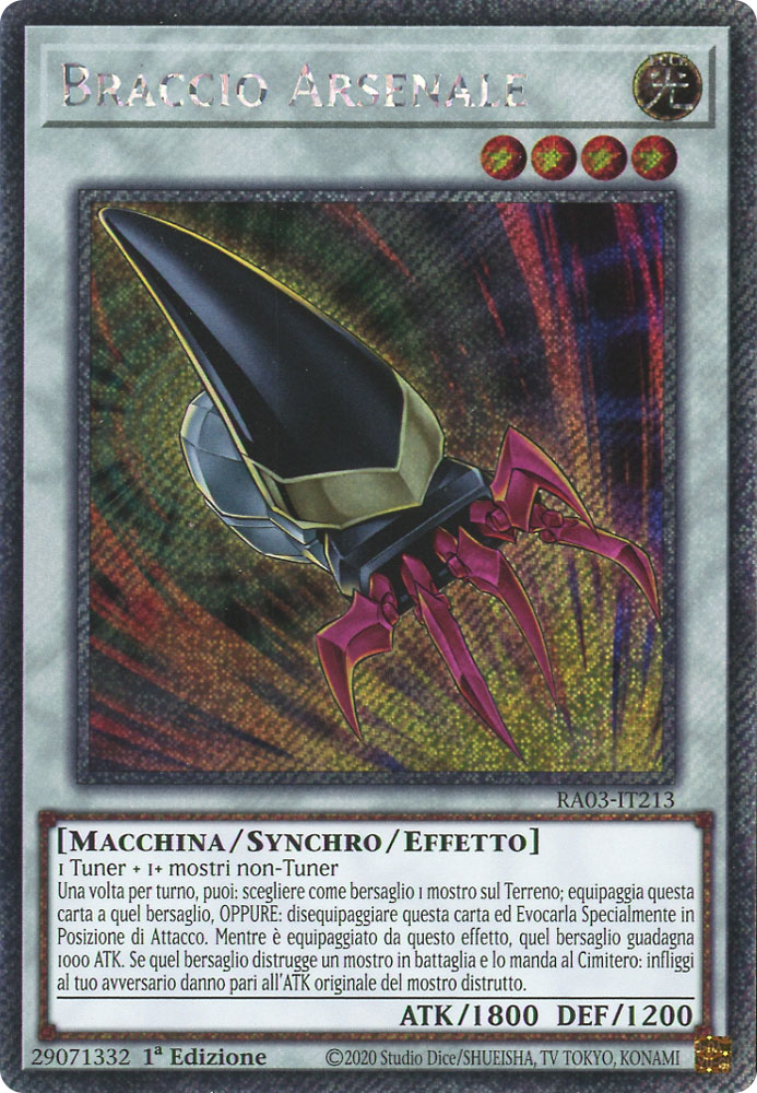 RA03-IT213 Braccio Arsenale Platinum Segreta 1a Edizione (IT) -NEAR MINT-