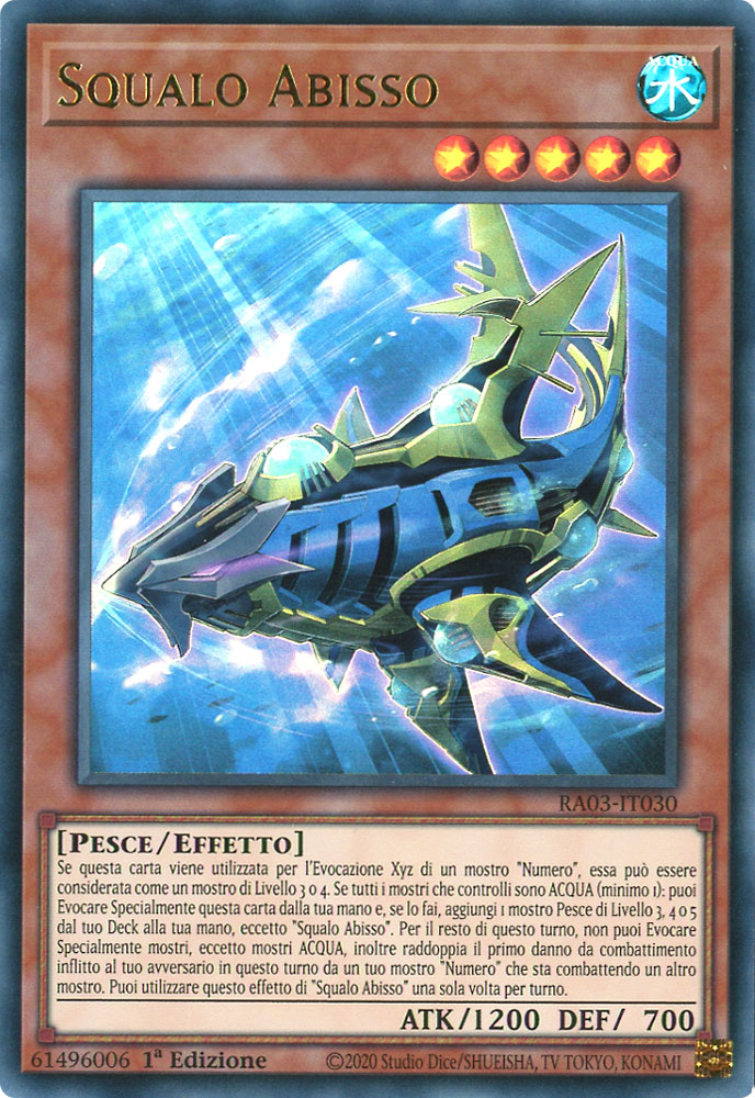 RA03-IT030 Squalo Abisso Ultra Rara 1a Edizione (IT) -NEAR MINT-