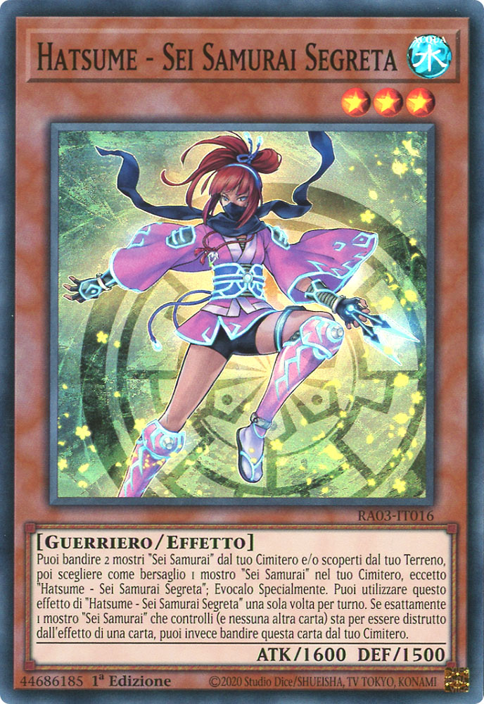 RA03-IT016 Hatsume - Sei Samurai Segreta Super Rara 1a Edizione (IT) -NEAR MINT-