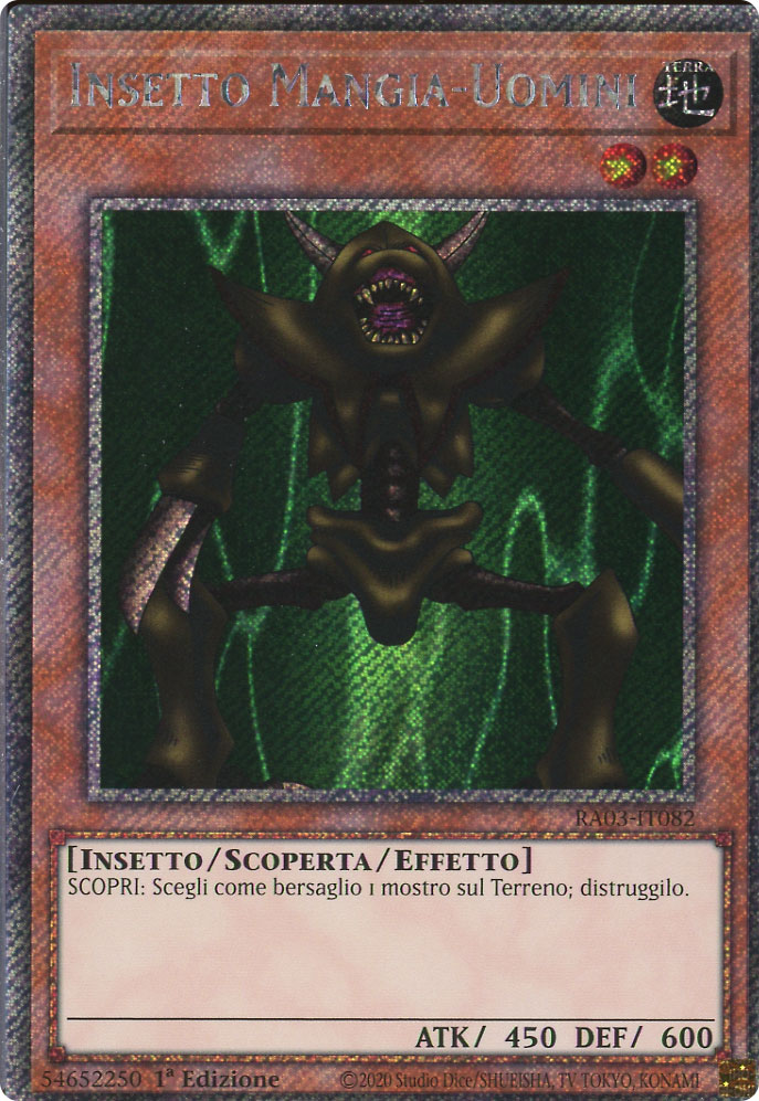RA03-IT082 Insetto Mangia-Uomini Platinum Segreta 1a Edizione (IT) -NEAR MINT-