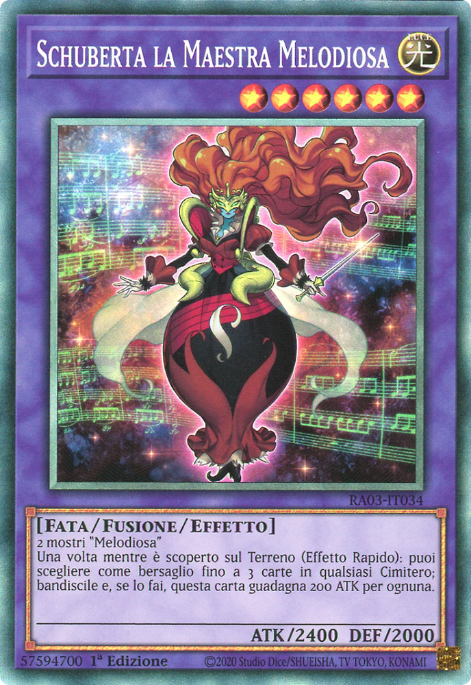 RA03-IT034 Schuberta la Maestra Melodiosa Rara Collector 1a Edizione (IT) -NEAR MINT-