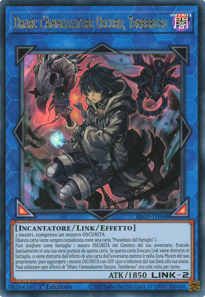 RA03-IT048 Dharc l'Ammaliatore Oscuro, Tenebroso Ultra Rara 1a Edizione (IT) -NEAR MINT-