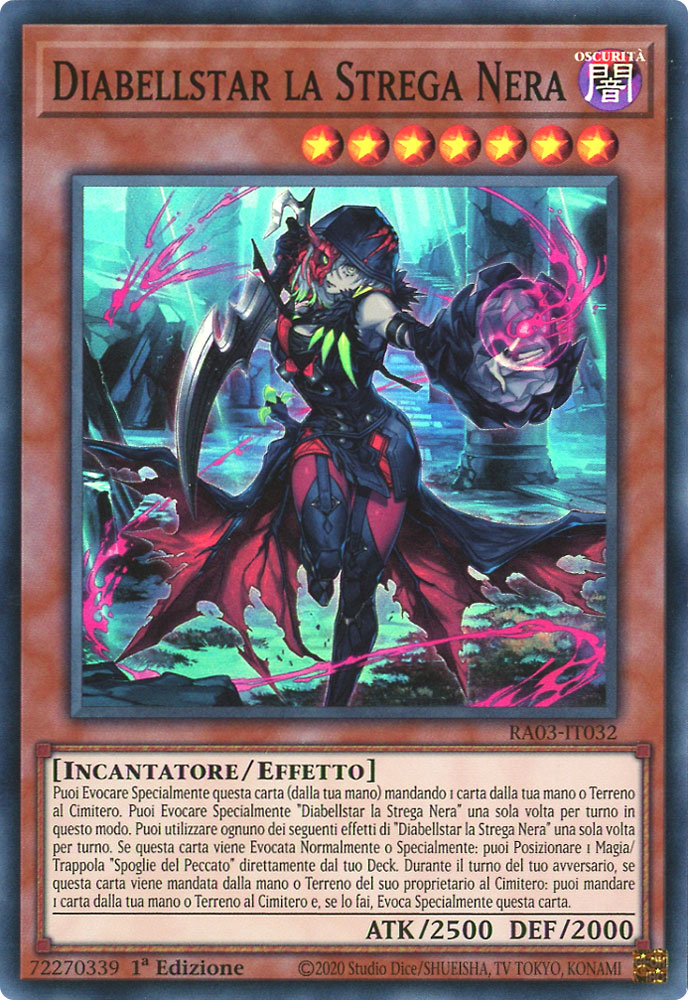 RA03-IT032 Diabellstar la Strega Nera Super Rara 1a Edizione (IT) -NEAR MINT-