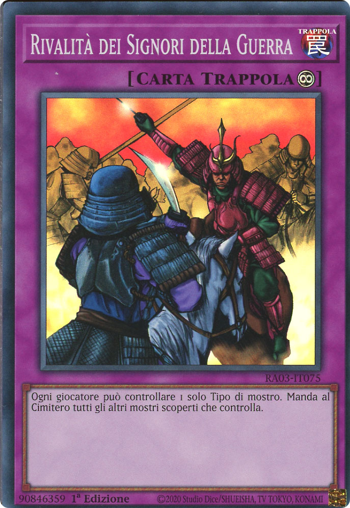 RA03-IT075 Rivalita' dei Signori della Guerra Super Rara 1a Edizione (IT) -NEAR MINT-