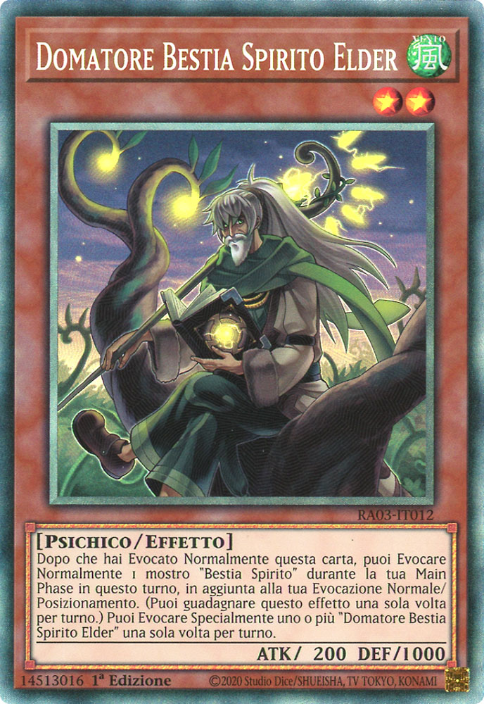 RA03-IT012 Domatore Bestia Spirito Elder Rara Collector 1a Edizione (IT) -NEAR MINT-