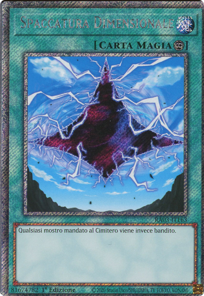 RA03-IT163 Spaccatura Dimensionale Platinum Segreta 1a Edizione (IT) -NEAR MINT-