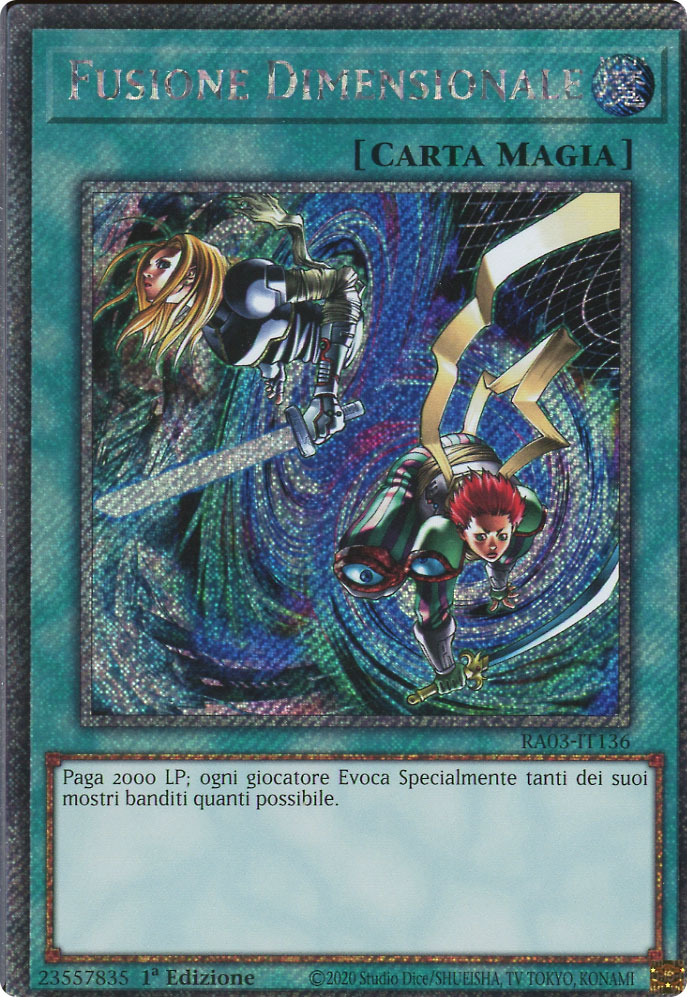 RA03-IT136 Fusione Dimensionale Platinum Segreta 1a Edizione (IT) -NEAR MINT-