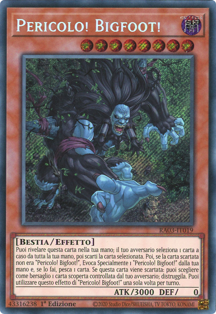 RA03-IT019 Pericolo! Bigfoot! Rara Segreta 1a Edizione (IT) -NEAR MINT-