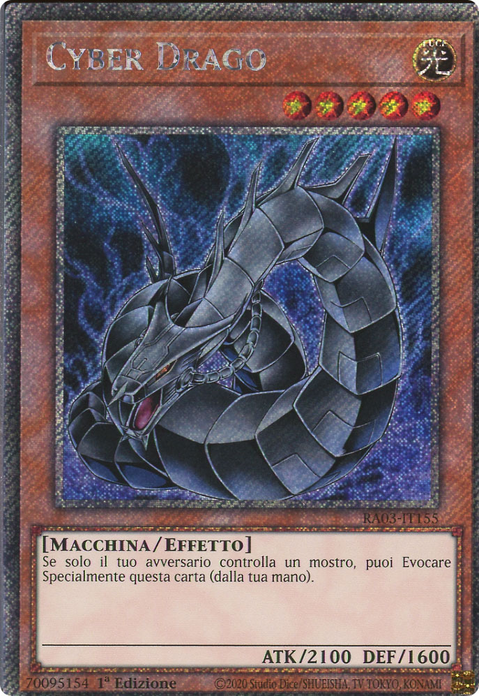RA03-IT155 Cyber Drago Platinum Segreta 1a Edizione (IT) -NEAR MINT-