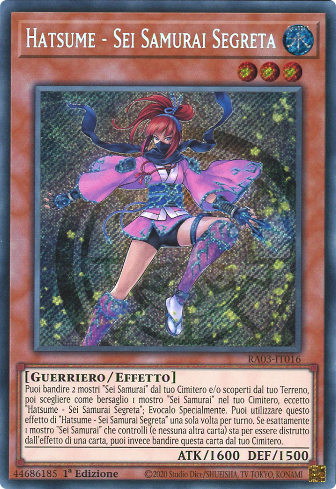 RA03-IT016 Hatsume - Sei Samurai Segreta Rara Segreta 1a Edizione (IT) -NEAR MINT-