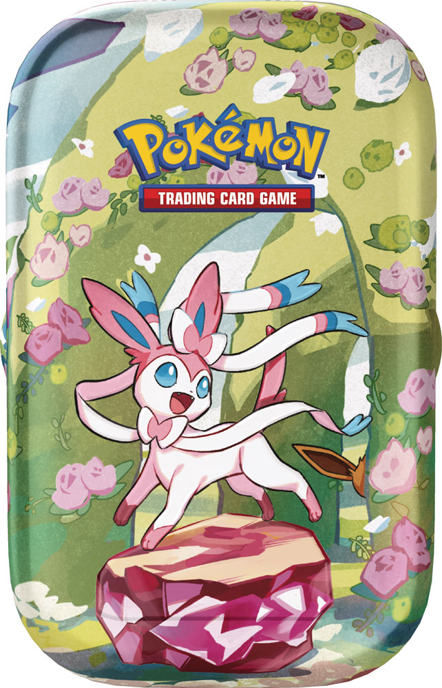 SV8.5 Scarlatto e Violetto Evoluzioni Prismatiche Mini Tin da collezione Sylveon (IT)