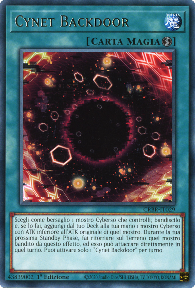 CRBR-IT029 Cynet Backdoor Rara 1a Edizione (IT) -NEAR MINT-