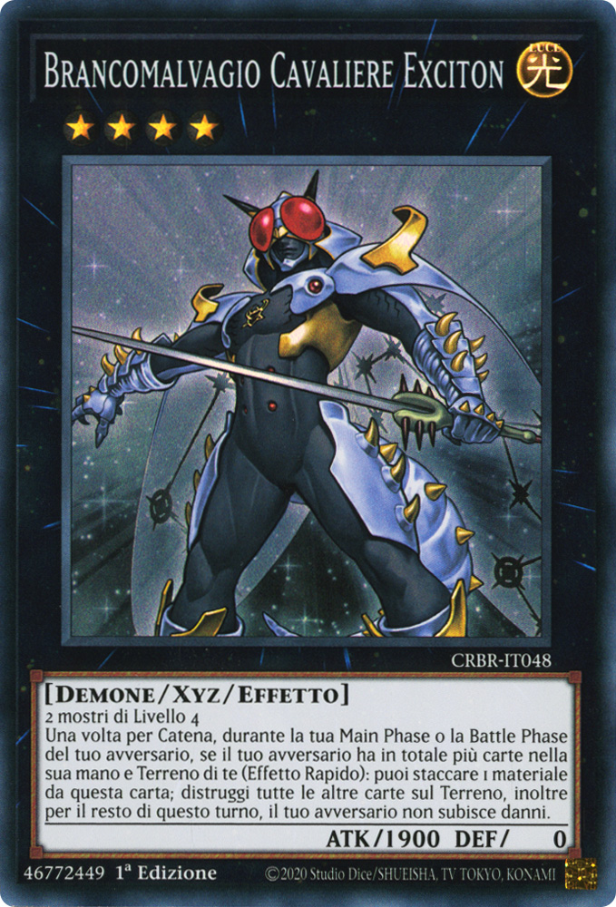 CRBR-IT048 Brancomalvagio Cavaliere Exciton Super Rara 1a Edizione (IT) -NEAR MINT-