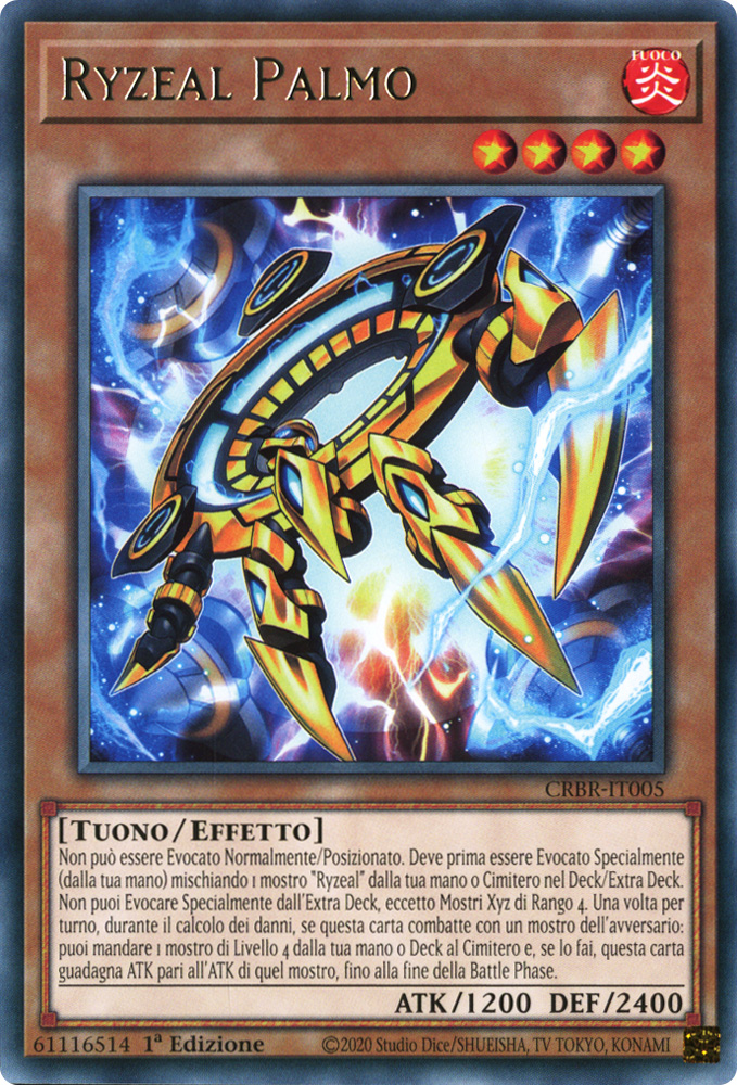 CRBR-IT005 Ryzeal Palmo Rara 1a Edizione (IT) -NEAR MINT-