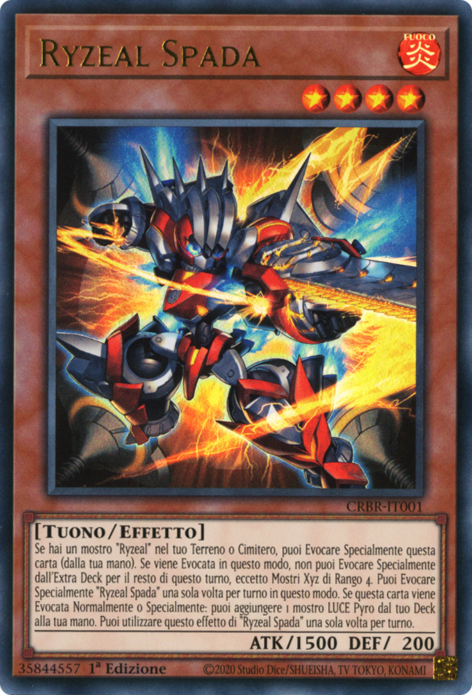 CRBR-IT001 Ryzeal Spada Ultra Rara 1a Edizione (IT) -NEAR MINT-