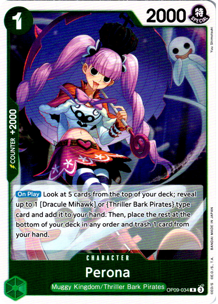 OP09-034 Perona rare foil (EN) -NEAR MINT-