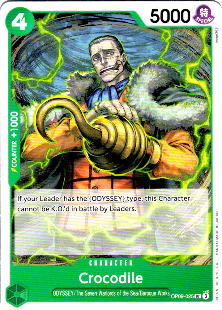 OP09-025 Crocodile uncommon normal (EN) -NEAR MINT-