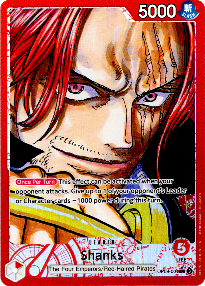OP09-001 Shanks leader foil parallel (EN) -NEAR MINT-