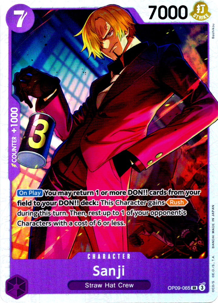 OP09-065 Sanji super rare foil (EN) -NEAR MINT-