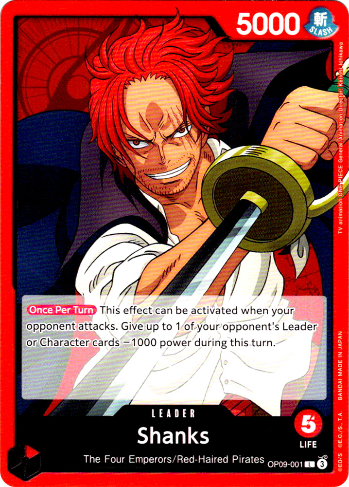 OP09-001 Shanks leader normal (EN) -NEAR MINT-